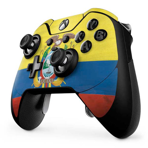 Ecuador Flag Distressed Xbox One Elite Controller Skin